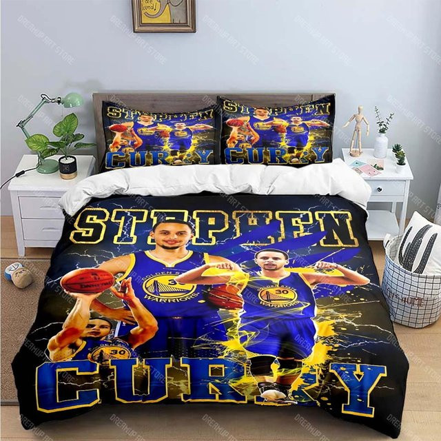 Bettwäscheset Stephen Curry Basketball Design von JMG Household Supplies, Blau, B/H: 260 x 220 cm - Bild 1