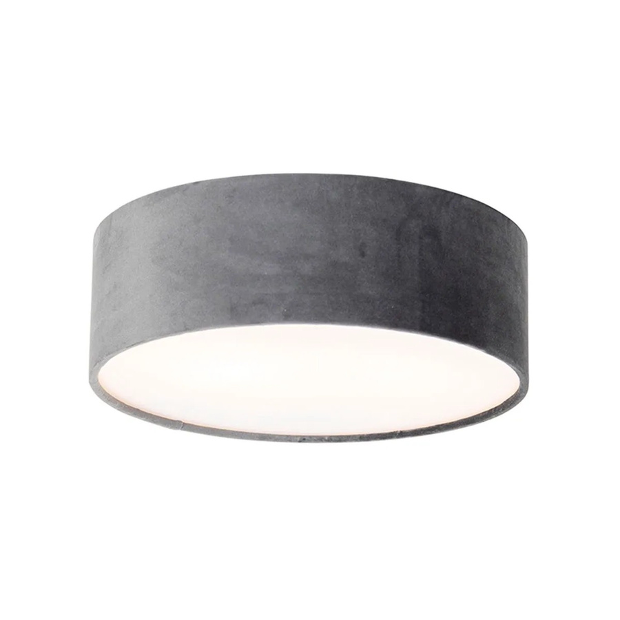 QAZQA Deckenleuchte Drum in Grau mit goldener Innenseite, dimmbar, Durchmesser: 30 cm - Bild 2
