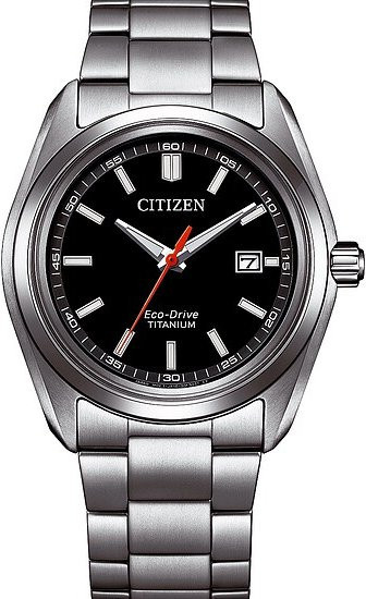 Citizen Armbanduhr, Solar, Titan, Schwarz, 40 mm, Herren - Bild 1