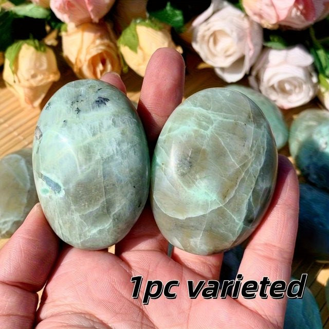 Natürlicher grüner Mondstein-Palmenstein von CrystalHola zur Schmuckherstellung - Bild 1