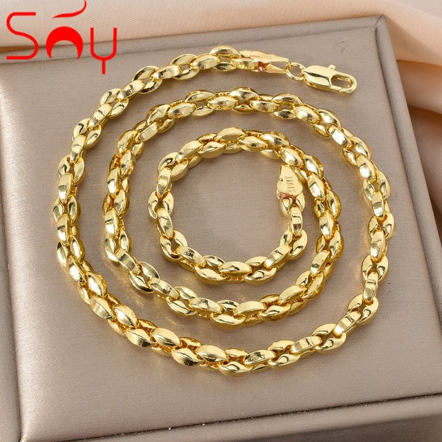 sny Halskette, Messing, Gold, Damen - Bild 1