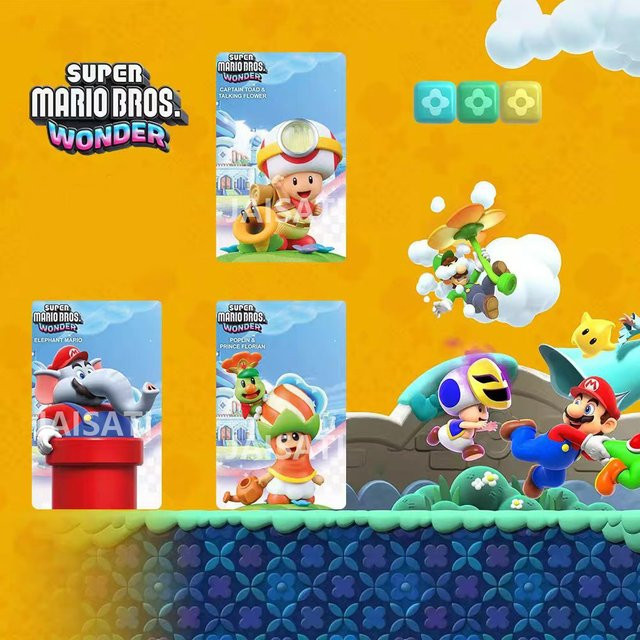 Nintendo Super Mario Poplin & Prince Florian Captain Toad & Talking Flower Elephant, Videospiel - Bild 1