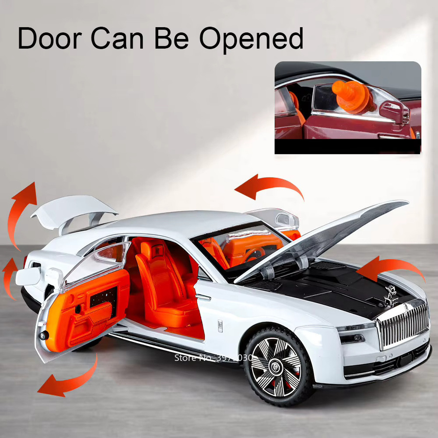 YBC YIBAICHENG Rolls Royce Spectre, Modellauto, 1:24, mit Licht und Sound - Bild 4