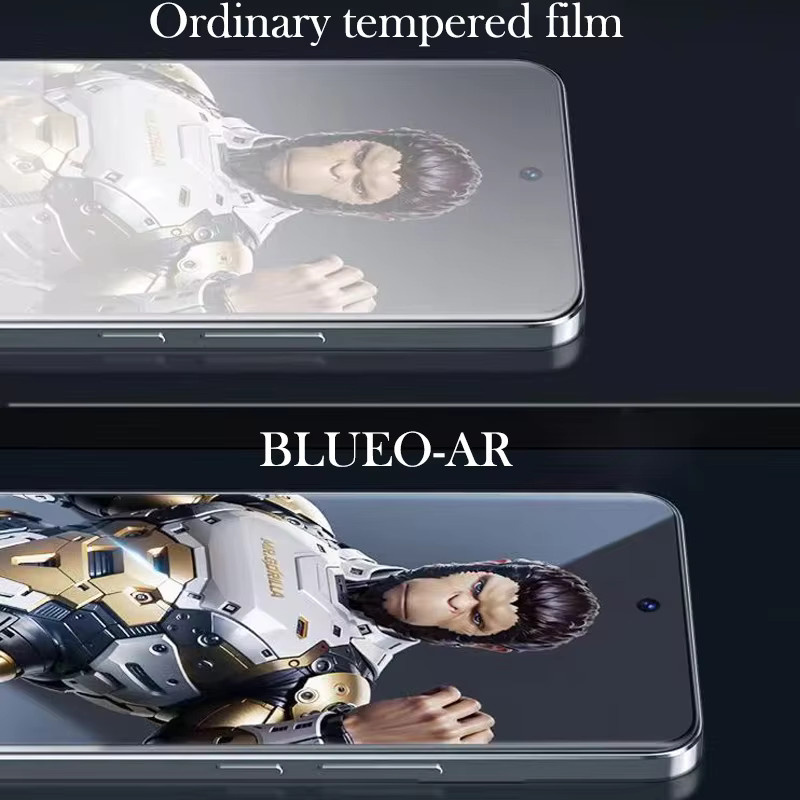 Blueo Air AR gehärtetes Glas Displayschutzfolie für iPhone 17 Pro und iPhone 17 Pro Max, transparent - Bild 2