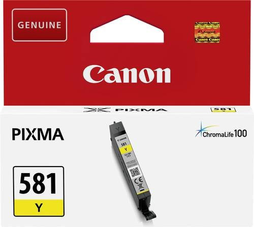 Canon Original CLI-581Y Tintenpatrone Gelb für PIXMA TS und TR Inkjet-Drucker - Bild 1