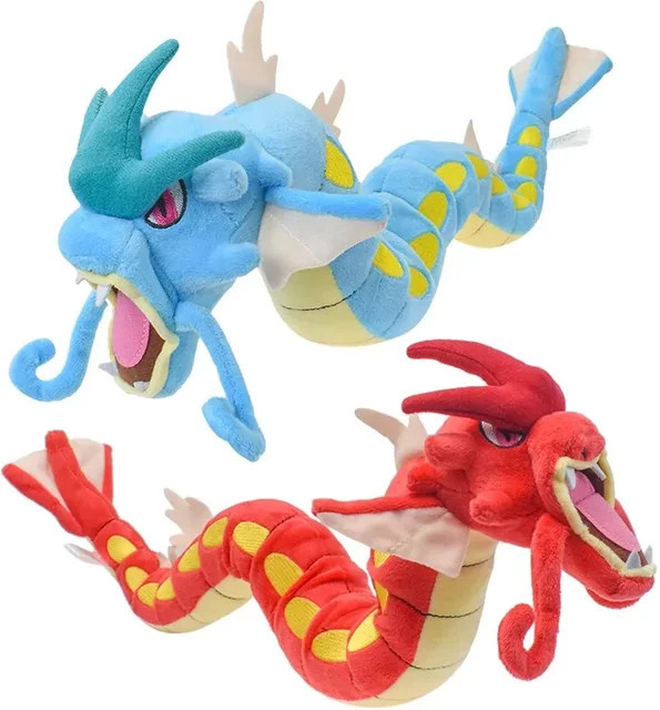 Bandai Pokémon Glänzende Gyarados-Tier-Plüschtiere, 2 Stile, Rot, Blau - Bild 1
