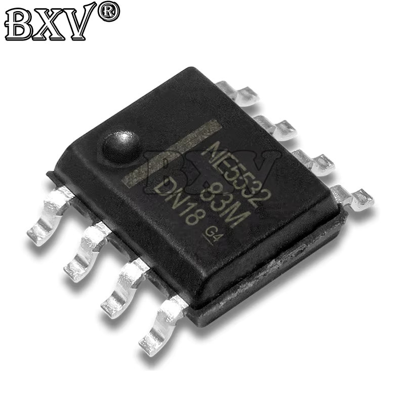 20 Stück NE5532DR SOP8 SMD IC Chipsatz in Schwarz - Bild 2