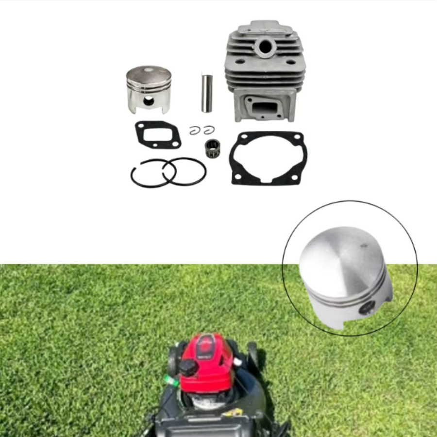 DAZZLEEX 1 Satz 44-mm-Zylinderkit für 52CC 44-5 Motorbürsten-Ersatzset in Silber für Elektrobürsten-Mäher und Freischneider - Bild 2