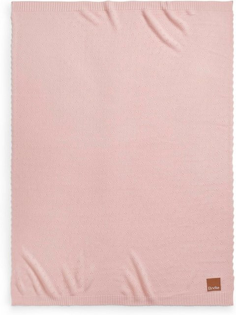 Elodie Pointelle Decke für Babys in Misty Pink, flauschige Strickdecke aus Jacquard-Faser - Bild 1