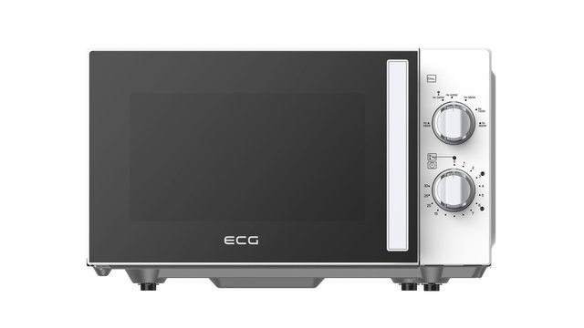 ECG MTM 2082 FW Mikrowelle in Weiß mit Flachbett und Timer - Bild 1