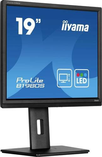 Iiyama ProLite B1980S-B1 LED-Monitor Schwarz, 19 Zoll, 1280 x 1024 Pixel, TN LCD, HDMI und DisplayPort - Bild 1