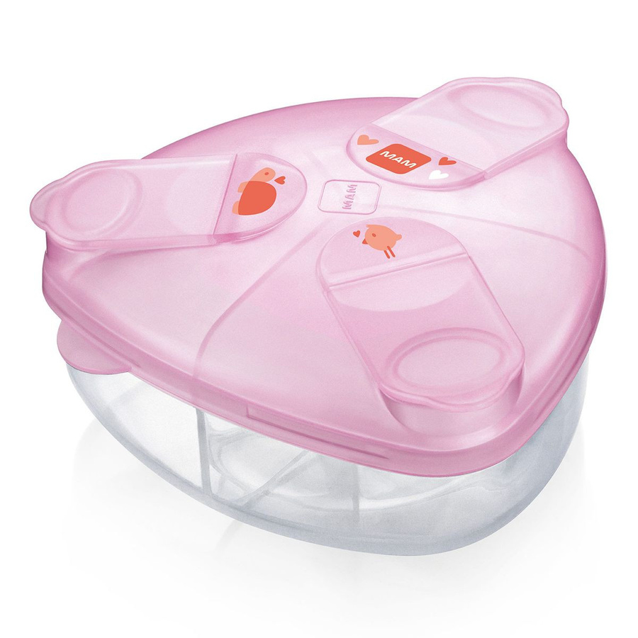MAM Milchpulverspender mit Messskala in Pink, BPA-frei - Bild 1