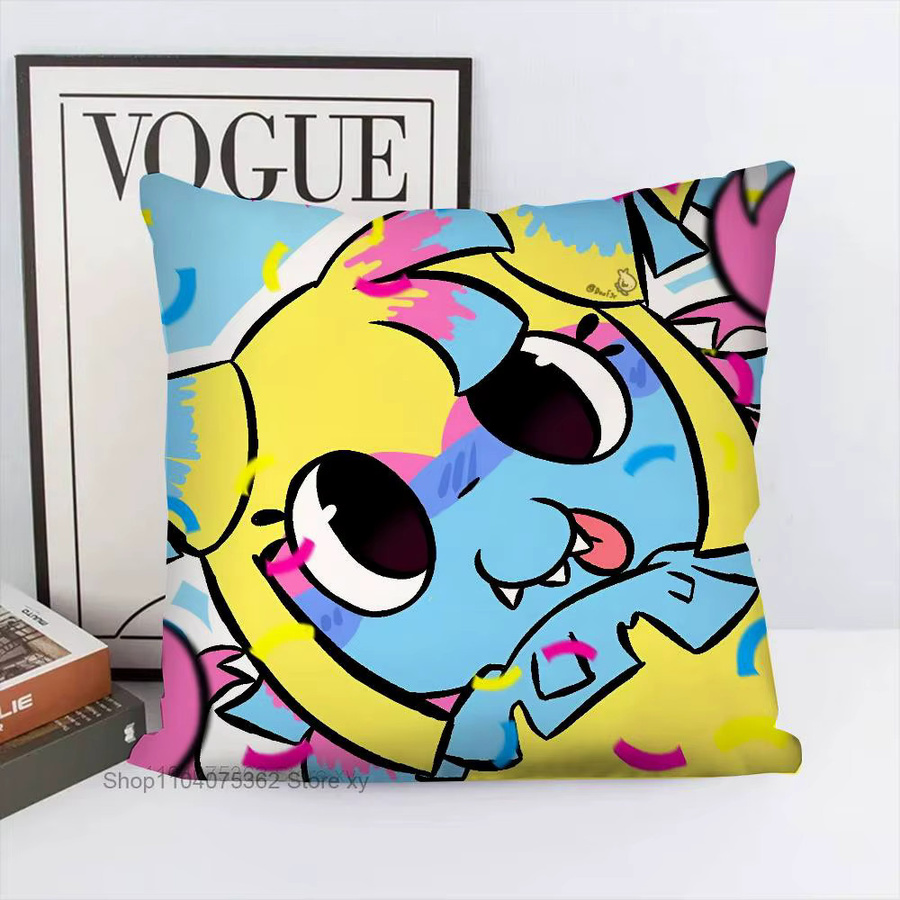 Y-Yatta Anime Kissenbezug von 52TOYS, quadratischer Kissenbezug in Multicolour für Sofa und Schlafzimmer, B/B: 40 x 40 cm - Bild 3