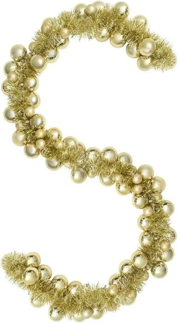 vidaXL Weihnachtskugelgirlande in Gold, 175 cm Länge - Bild 1