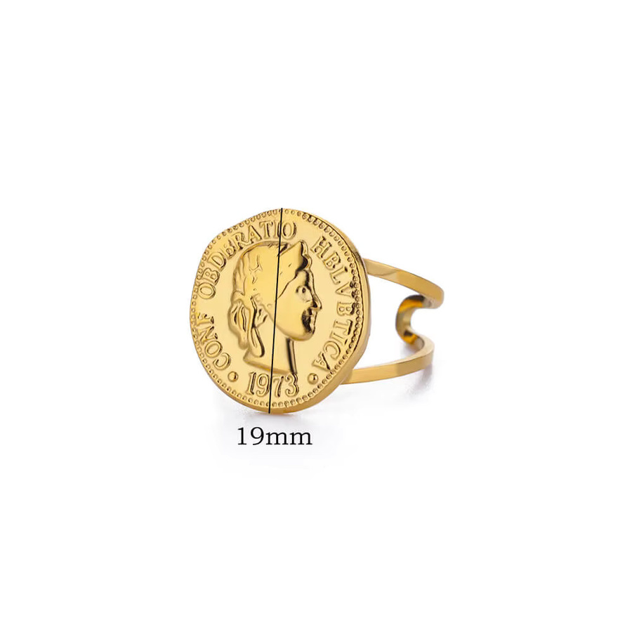 ICFTZWE Ring Edelstahl, Gold, Damen - Bild 2