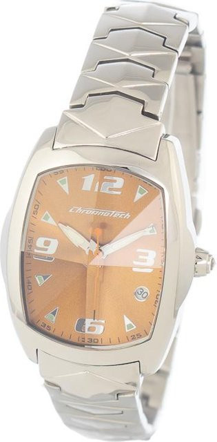CHRONOTECH Armbanduhr, Quarz, Edelstahl, Tonneau, 33 mm, Damen - Bild 1