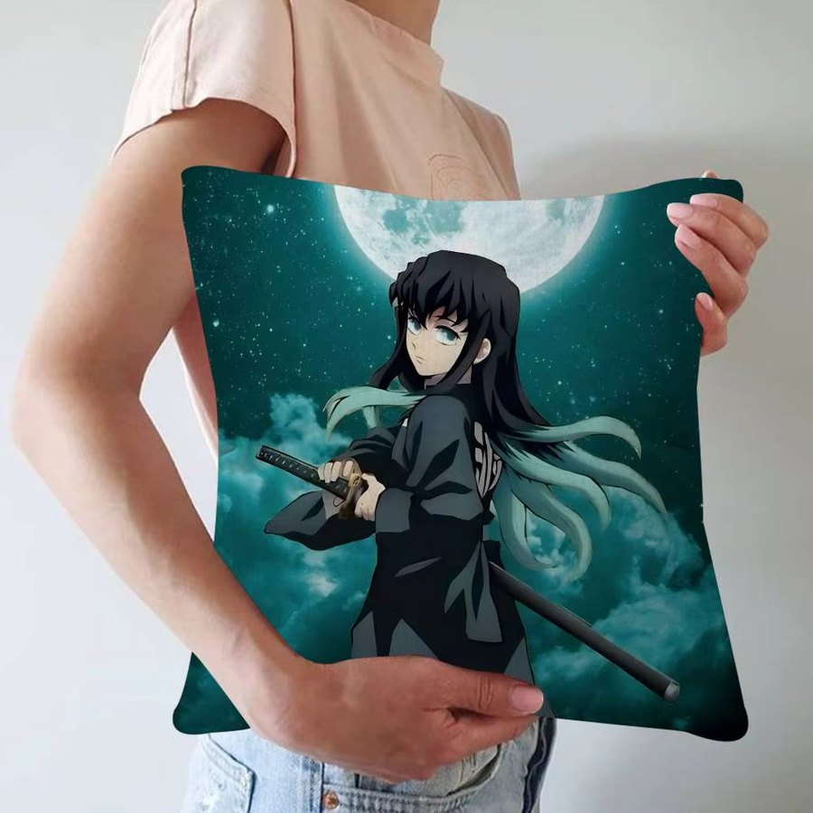 Beast Kingdom Muichiro Tokito Anime Vintage Kissenbezug, Mehrfarbig, B/T: 45 x 45 cm - Bild 4