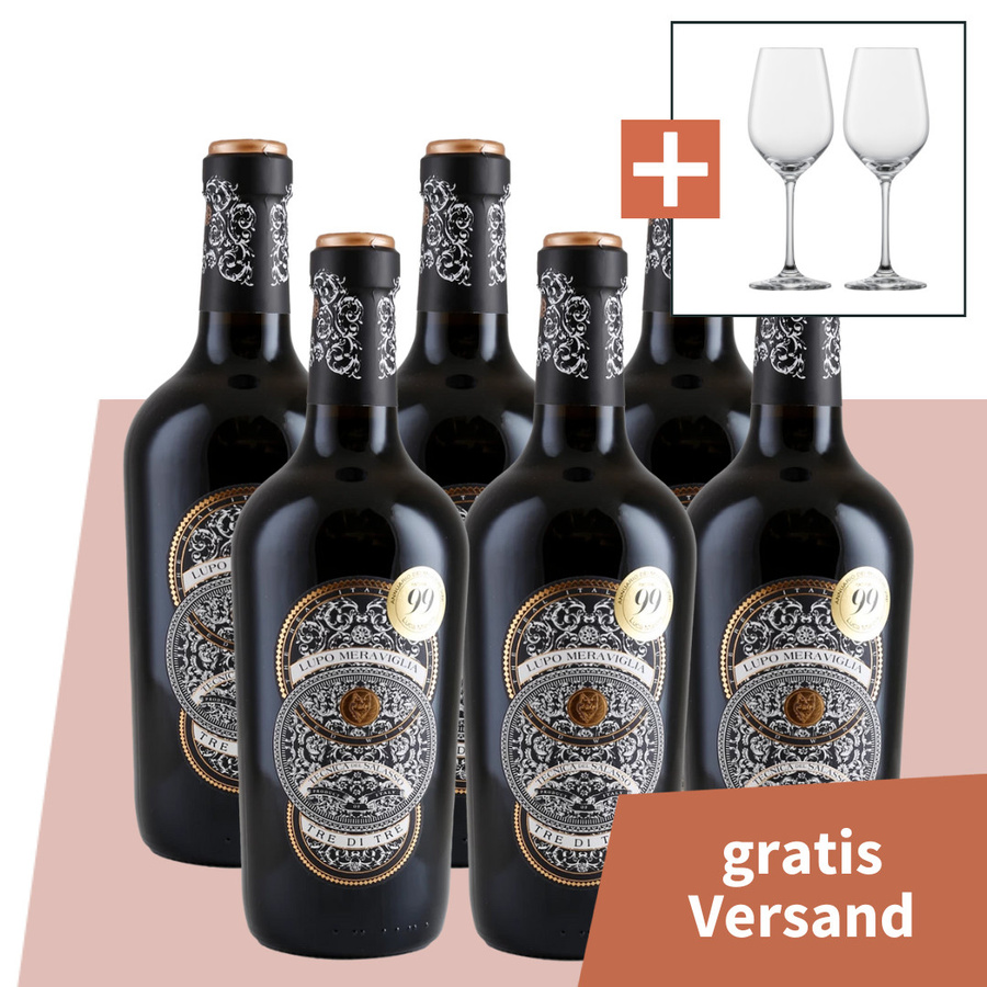 Ti amo, Rotwein, trocken, Vigneti del Salento, 6 x 0,75 l - Bild 2