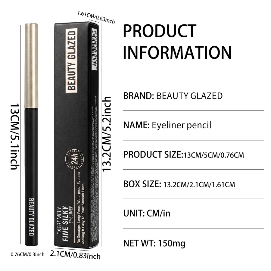 Eyeliner-Stift, schwarz, wasserfest - Bild 3