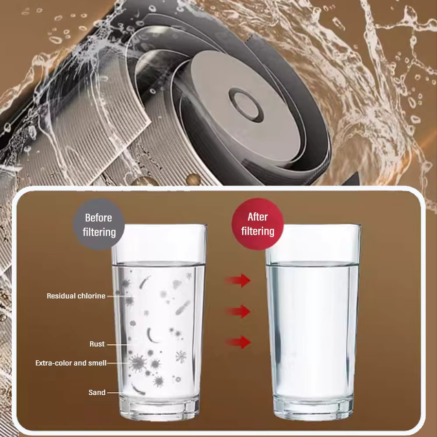 IOUHAPPY Wasserhahn-Leitungswasserreiniger mit abnehmbarem und waschbarem Edelstahl-Filter für die Küche - Bild 3