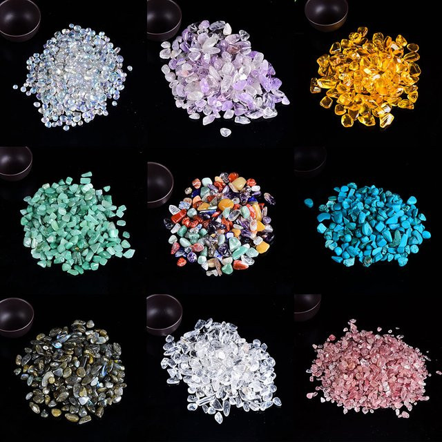 RYCRYSTAL Polierter Rosenquarz als natürliches Kristallkies-Set, bunt (pink, weiß, mehrfarbig), 100 g - Bild 1