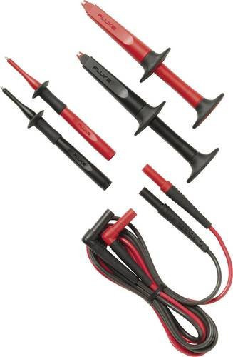 Fluke TL223-1 Sicherheits-Messleitungs-Set mit 4mm Lamellensteckern, Länge: 1,50 m, Schwarz und Rot - Bild 1