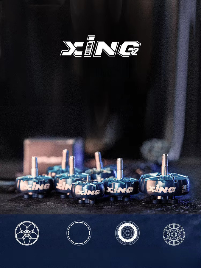 IFlight XING2 2207 Bürstenloser Motor für FPV RC Racing Drohnen in Blau (2755KV 4S oder 1855KV 6S) - Bild 5