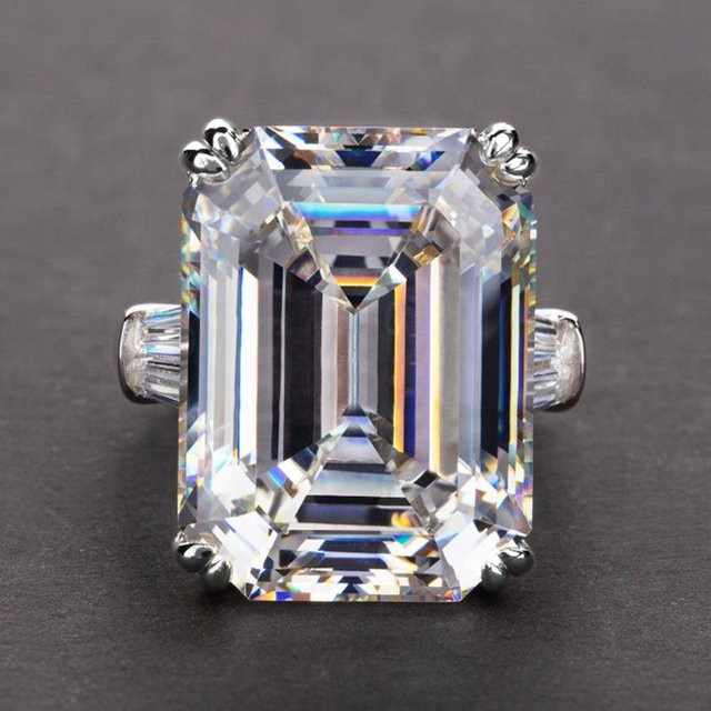 YIRAN Jewelry Verlobungsring, Zirkonia, Kupfer, gray, Damen - Bild 1