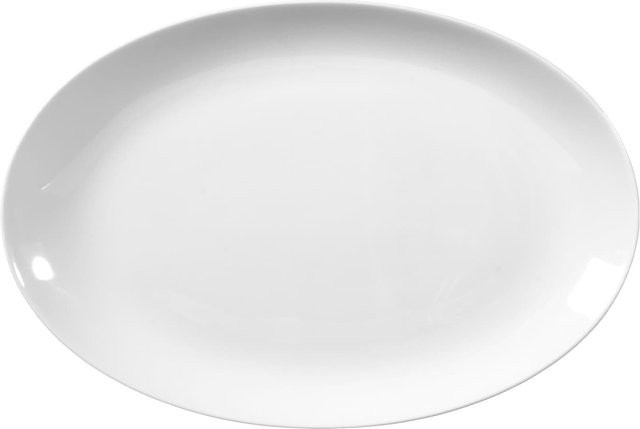 Seltmann Weiden Servierplatte Rondo/Liane aus Porzellan, Weiß, Breite: 28,2 cm, Tiefe: 19 cm - Bild 1