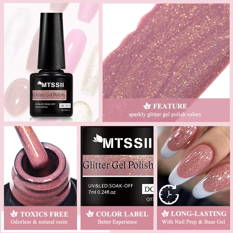 Mtssii Nagellack, Champagner-Rot, Glänzend - Bild 5
