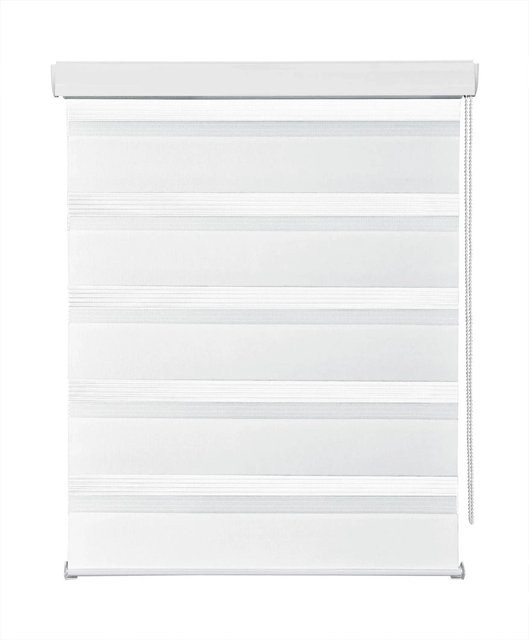 Premium Living Duorollo Thomas Rolllo in Weiß, blickdicht und gestreift, Breite: 45 cm, Höhe: 160 cm - Bild 1