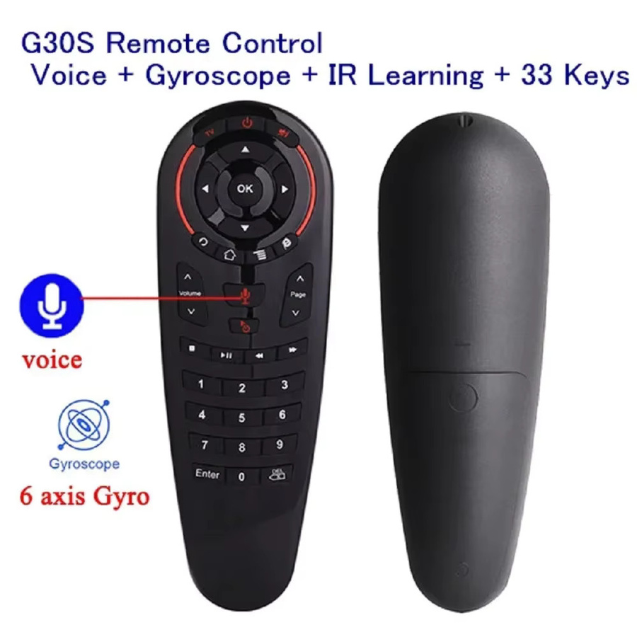 Hintergrundbeleuchtete 2,4G Wireless Air Mouse mit Bluetooth für X96 H96 und G20S PRO G10S PRO in Schwarz - Bild 2
