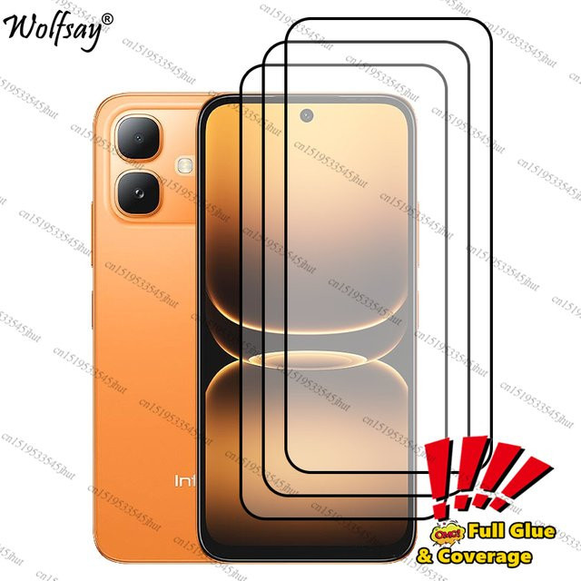 Infinix Smart 20 Displayschutz aus gehärtetem Glas, transparent - Bild 1