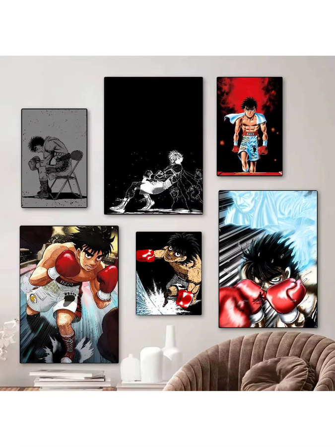 Anime Hajime No Ippo Retro Kraftpapier Aufkleber für Wandgestaltung und DIY Dekoration - Bild 6