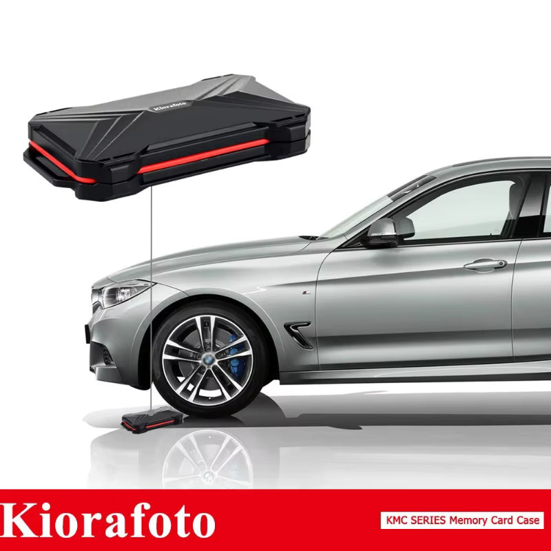 KIWIFOTOS Speicherkartenetui in Schwarz mit Magnetverschluss für SD, MicroSD und Nano SIM Karten (36 Slots) - Bild 2