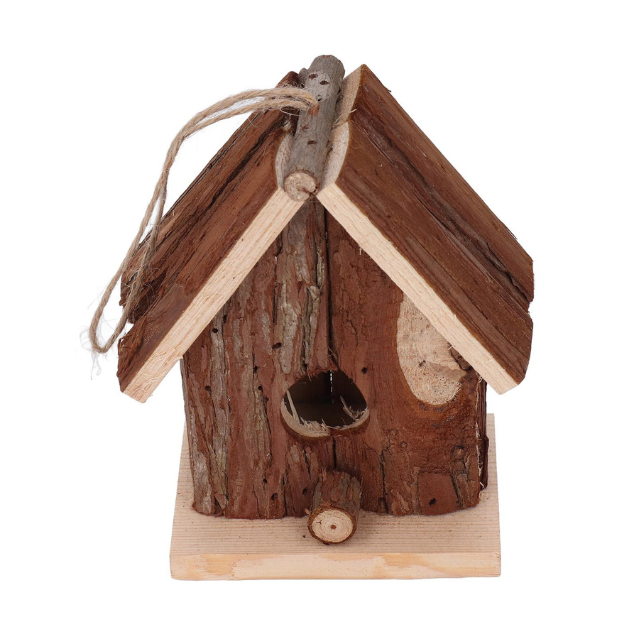 KONNWEI Vogelhaus aus Tannenholz im Retro-Stil zum Aufhängen für Garten und Außenbereich - Bild 2