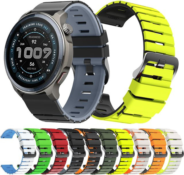 Huami Uhrenarmband Silikon, Schwarz, Unisex - Bild 1