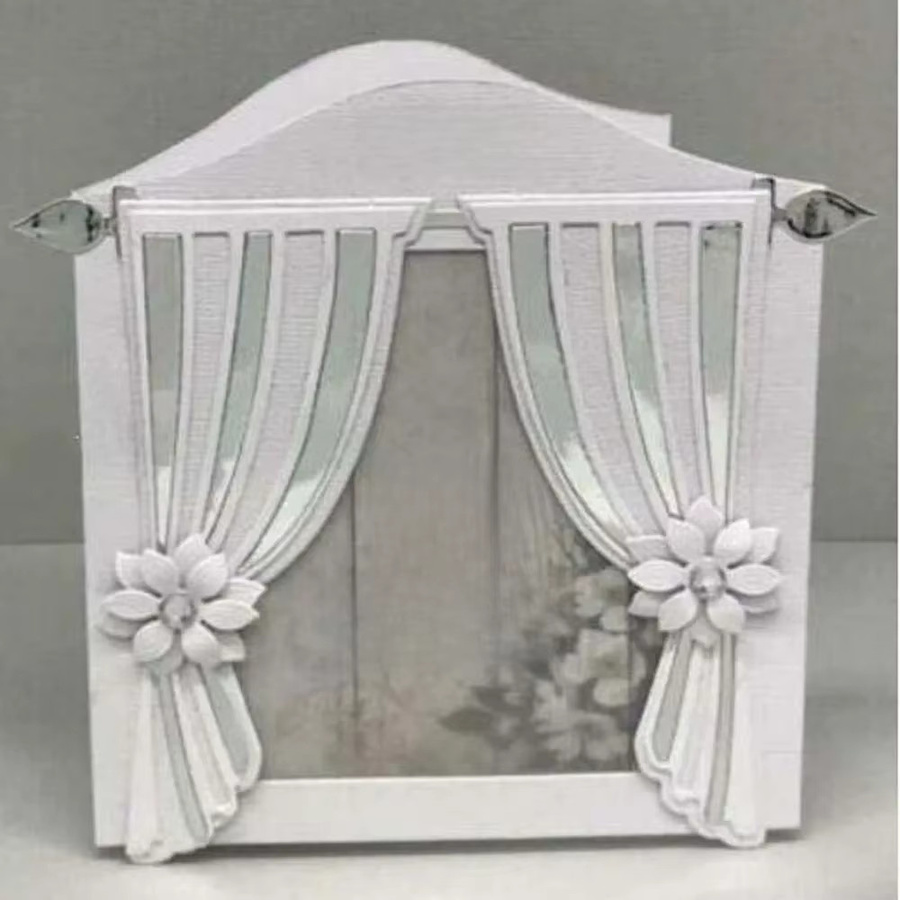 Metall Stanzformen Vorhang Schablonen für DIY Scrapbooking und Fotoalben zur dekorativen Prägung von Papierkarten - Bild 3