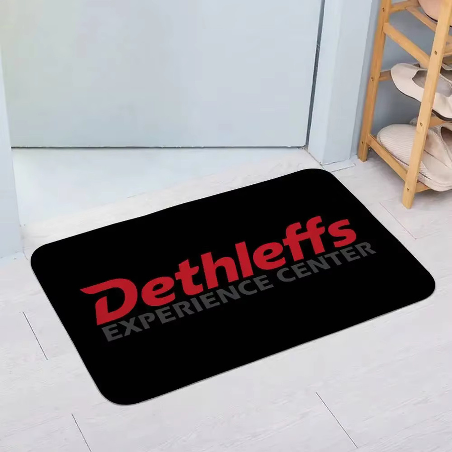 Dethleffs Fußmatte modern in Schwarz, rutschfeste Polyester-Eingangsmatte, B/T: 60 x 40 cm - Bild 5