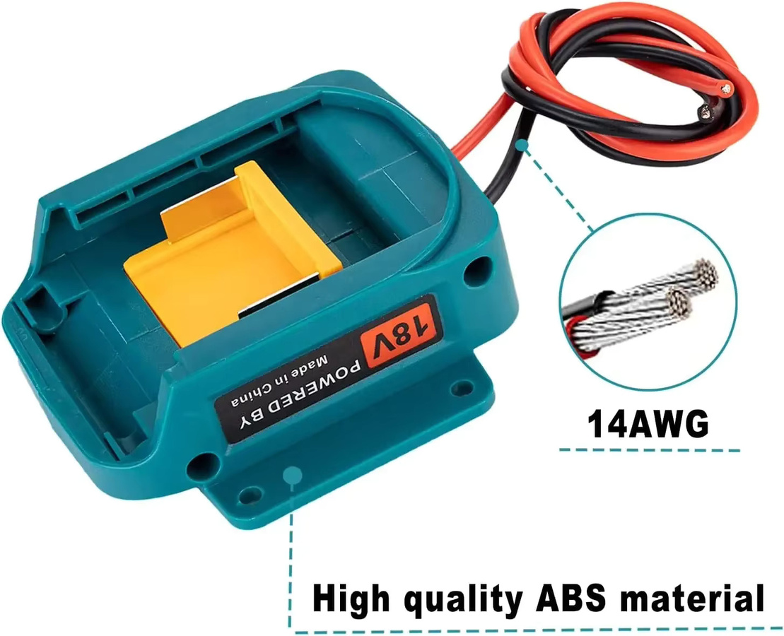 XMSJ Batterieadapter für Makita 18 V Akkus mit 14 AWG Drahtanschluss für DIY Power Wheels, RC Cars und Robotik - Bild 4