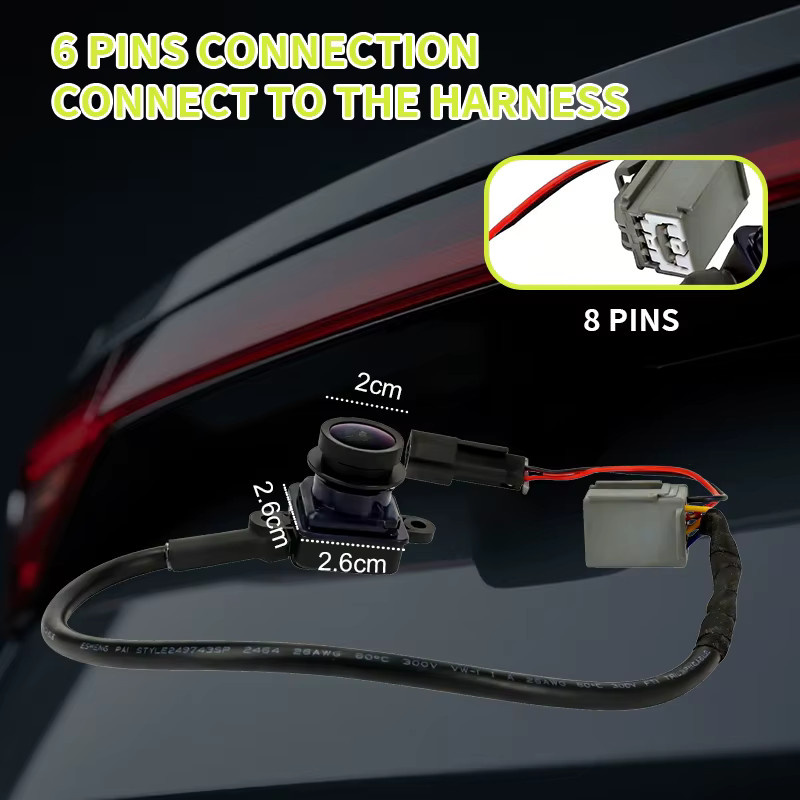 ANWAYTECH Rückfahrkamera in Schwarz für Dodge Journey 2014, Ersatz für 56054158AD mit Nachtsichtfunktion - Bild 4