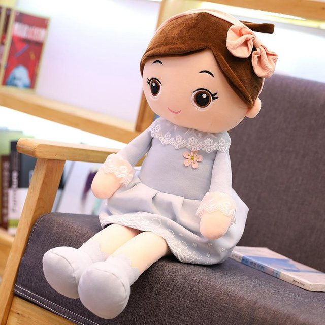Kidsly Kawaii Plüsch Mädchenpuppen, Blau, Plüsch / Textil - Bild 1