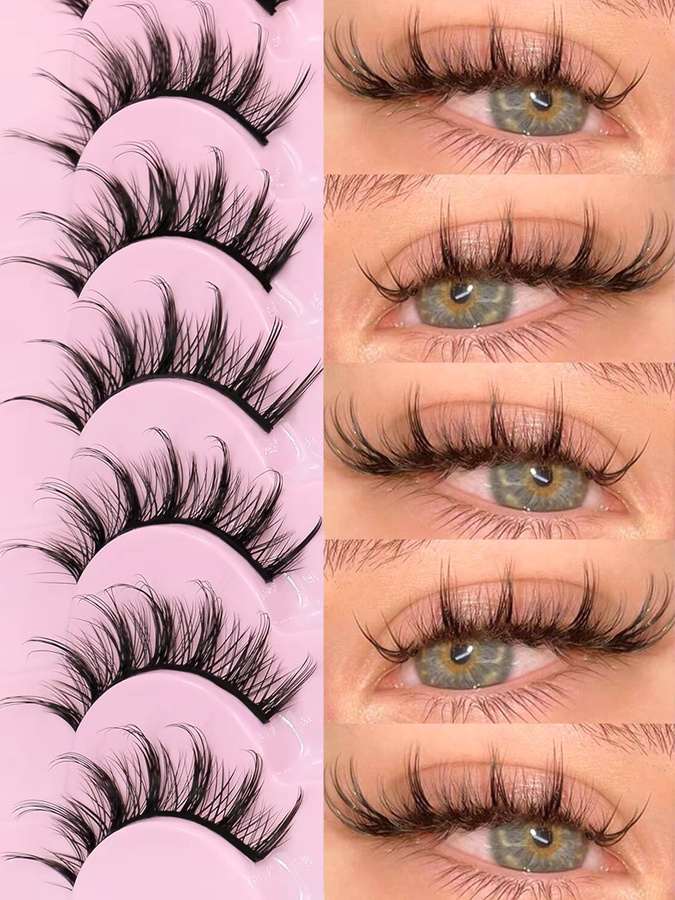 Lasvirey Manga-Wimpern, 3D-Faux-Nerzwimpern, Unisex - Bild 2