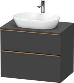 Duravit Waschtischunterschrank D-Neo Wandhängend Grau Matt B/T/H: 80 x 55 x 66,4 cm - Bild 1