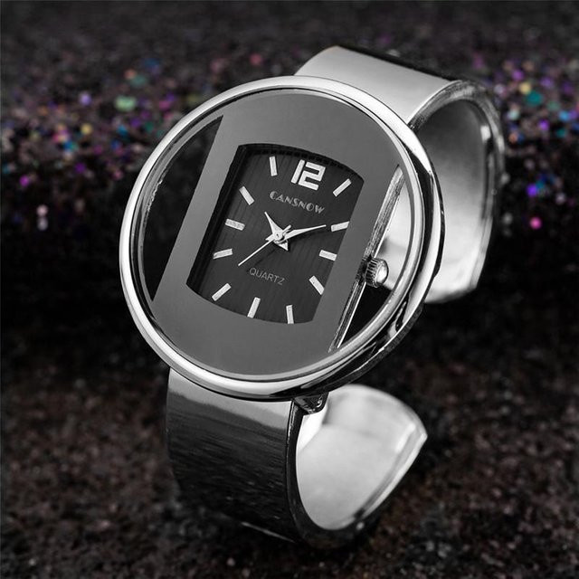Dai Lanfu Armbanduhr, Quarz, Edelstahl, Grau, Damen - Bild 1
