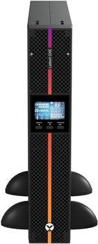 Vertiv Liebert GXE3-1000IRT2UXL USV in Schwarz mit 900 Watt, 1000 VA, 8 Ausgangsanschlüssen und USB-Anschluss, 2U Rackmontage - Bild 1