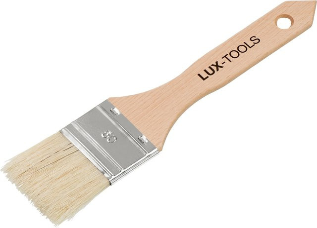 LUX-TOOLS Ausbesserungspinsel mit Synthetikborsten und Holzgriff, Breite: 50 mm - Bild 1