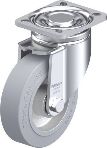 Blickle Lenkrolle LH-ALEV 125K-1-SG aus Stahl und Aluminium, verzinkt, Rad-Durchmesser: 125 mm, Tragfähigkeit (max.): 250 kg - Bild 1