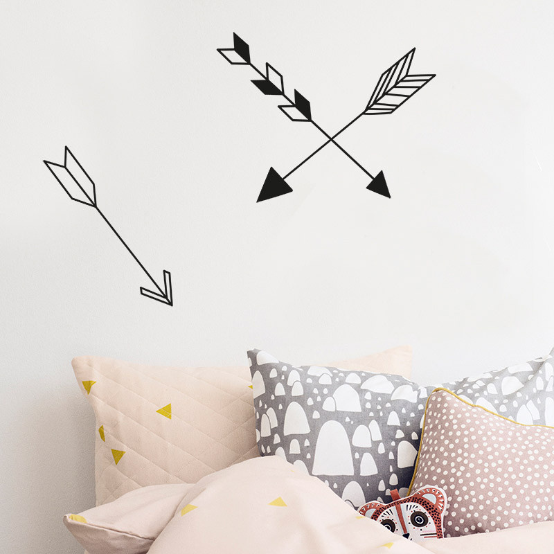 Ferm Living Wall Decal Mini Arrow Wandtattoo Geometrisches Design Schwarz - Bild 1