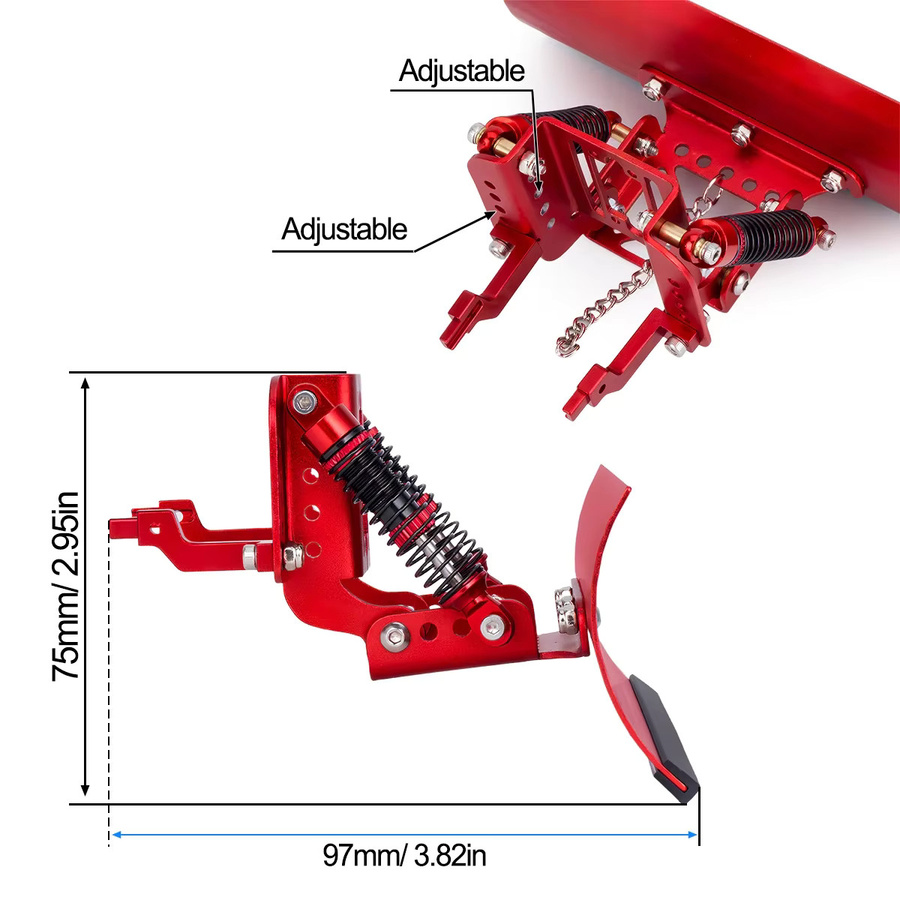 MALOM RC Schneepflug aus Aluminium, verstellbar, Zubehör, Metall - Bild 1